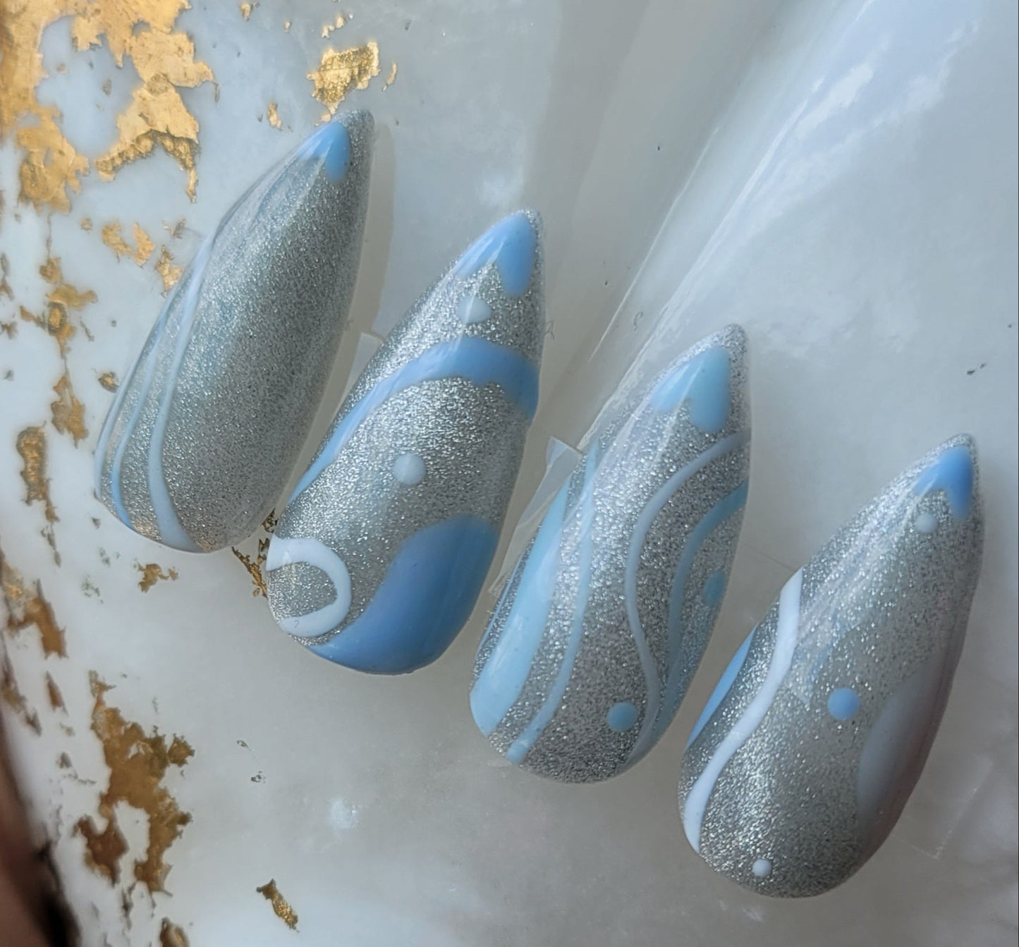 Cat Eye - Azula Swirls Stiletto Press - On