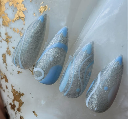 Cat Eye - Azula Swirls Stiletto Press - On
